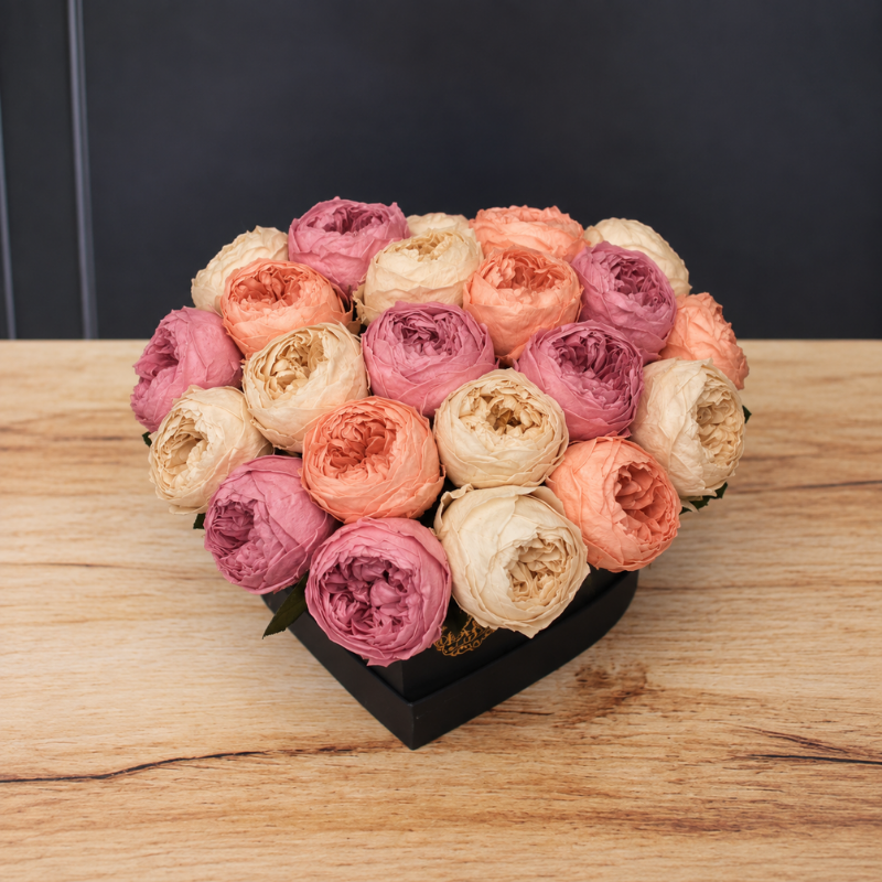 Eternelle Box | 24 Peonias Mixtas