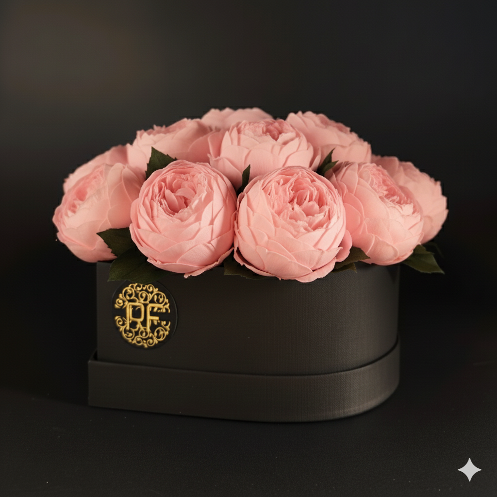 Eternelle Heart Box | 16 Peonias