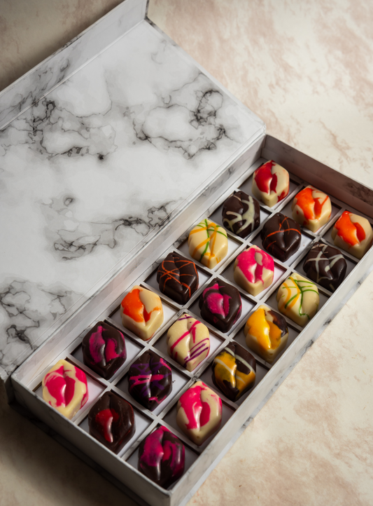 Chocolates Gourmet en Forma de Beso con 21 Mensajes Positivos – Un Regalo Dulce y Lleno de Amor 💋🍫