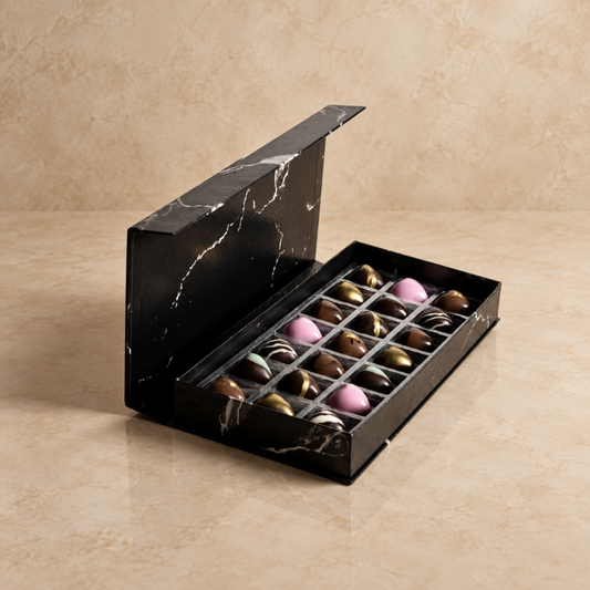 Caja de Chocolates "21 Citas" - Regalo Premium de Aniversario | Chocolate Belga