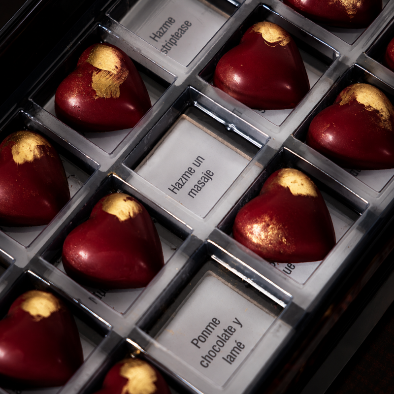 Chocolates Afrodisíacos "21 Tentaciones" - Regalo Premium | Chocolate Belga