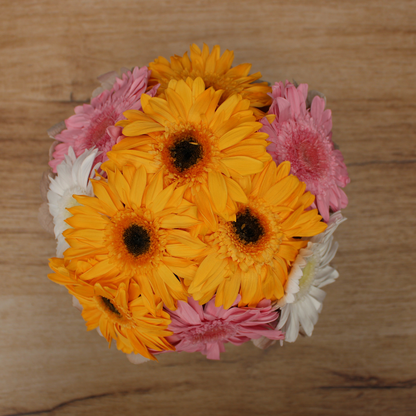 Eternelle Box | 10 Gerberas | Colores Mixtos