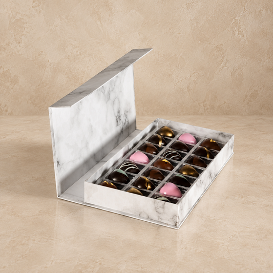 Caja de Chocolates "21 Citas" - Regalo Premium de Aniversario | Chocolate Belga